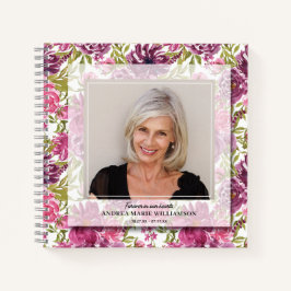 Foto des Lebens auf dem Blumenglockenbuch Notizbuch