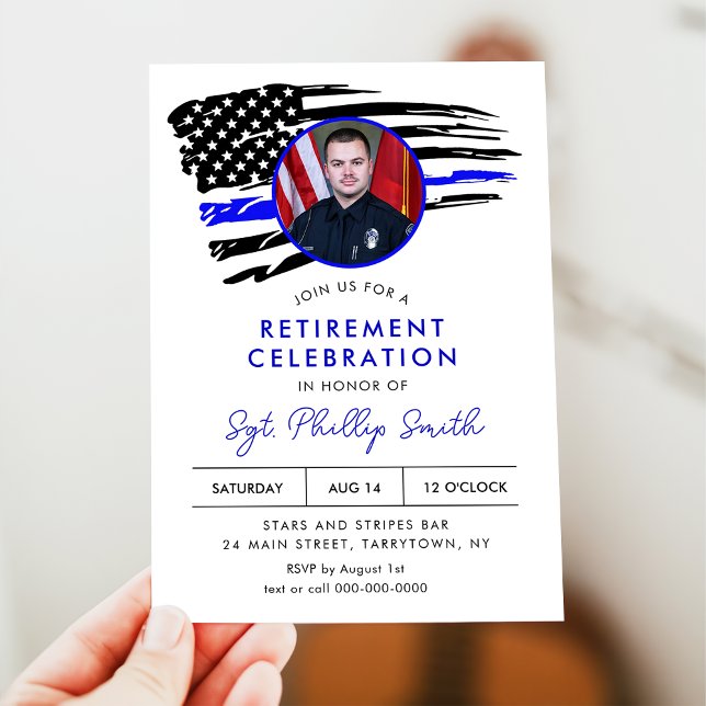 FOTO des LIBERTY Police Military Retirement Party Einladung (Von Creator hochgeladen)