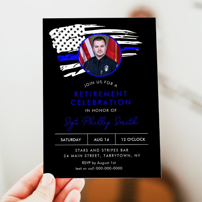FOTO des LIBERTY Police Military Retirement Party Einladung (Von Creator hochgeladen)