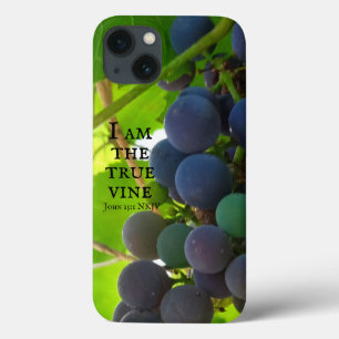 Foto des Lila Traubenschnitts von John Bible Verse Case-Mate iPhone Hülle