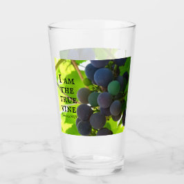 Foto des Lila Traubenschnitts von John Bible Verse Glas