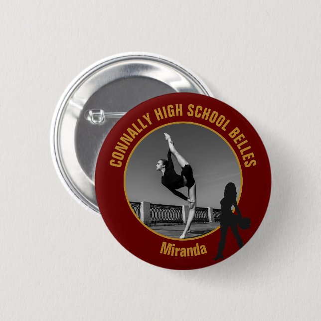 Foto des Maroon Gold Drill Teams - Tänzerin der Hi Button (Vorne & Hinten)