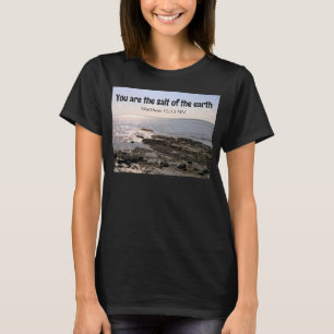 Foto des Meersalzes der Erdbibel Schwarz T-Shirt