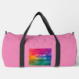 Foto des modernen Vorlagenbilds des Kunden rosa gr Duffle Bag