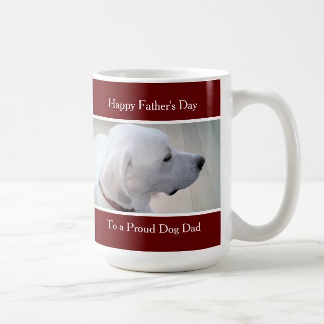 Foto des Niedlichen Profils von White Labrador Ret Kaffeetasse (Rechts)