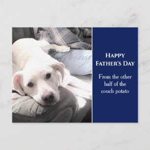 Foto des Niedlichen weißen Hundes mit dem besten F Postkarte