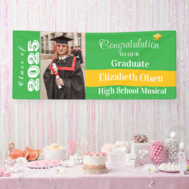 Foto des personalisierten Abschlusses, Name Banner