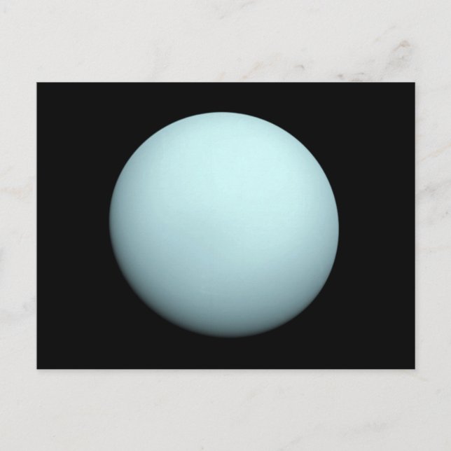 Foto des Planeten Uranus Postkarte (Vorderseite)