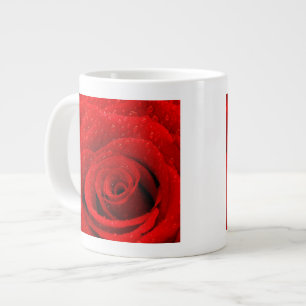 Foto des Rosen-Hintergrundes Jumbo-Tasse