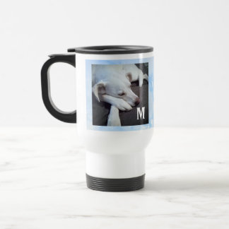 Foto des Schlafens Hund Blue Sky Bible Verse Urspr Reisebecher