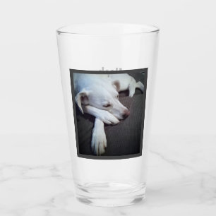 Foto des Schlafens Hund Speedy Erholung gut Glas
