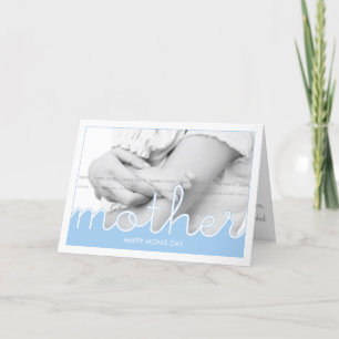 Foto des schönen Mama Grußkarten   Cut Outs Karte