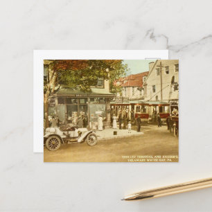 Foto des Souvenirläden Old Shopping hauser Feiertagspostkarte