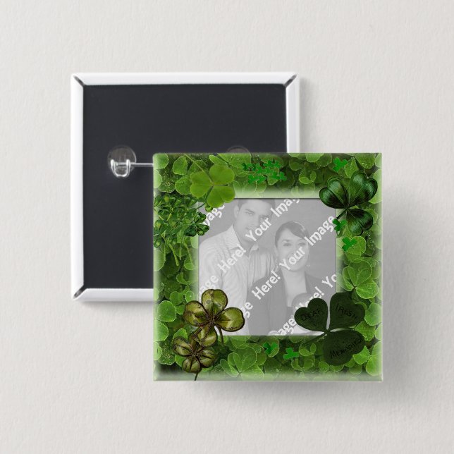 Foto des St. Patrick's Day Button (Vorne & Hinten)