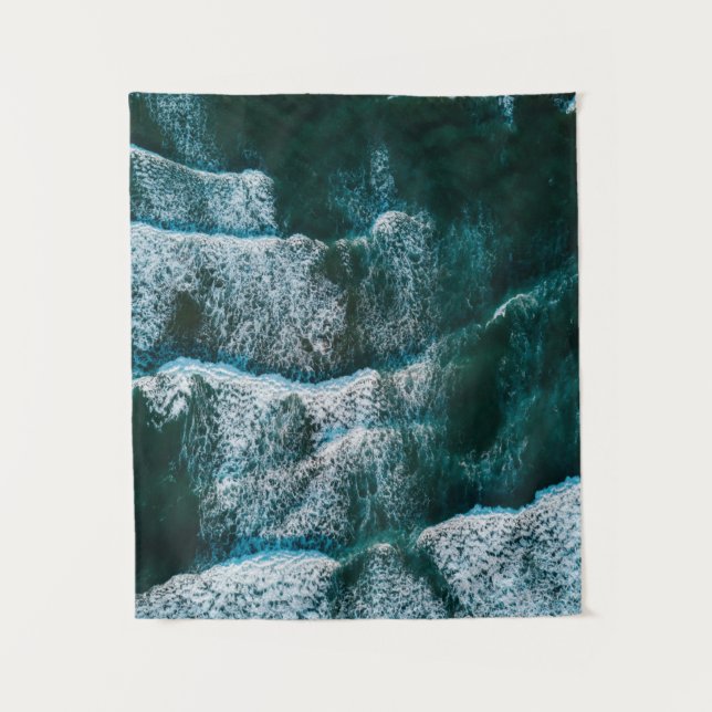 Foto des Wasserkörpers mit oberster Ansicht Wandteppich (Vorderseite)