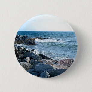 Foto des Wavy Atlantic Blue Button