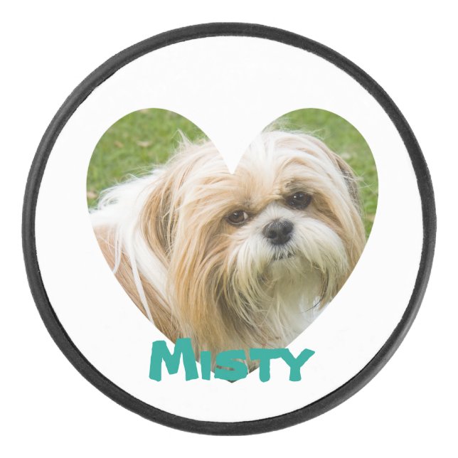 Foto Design für Herzrahmen Eishockey Puck (Vorderseite)