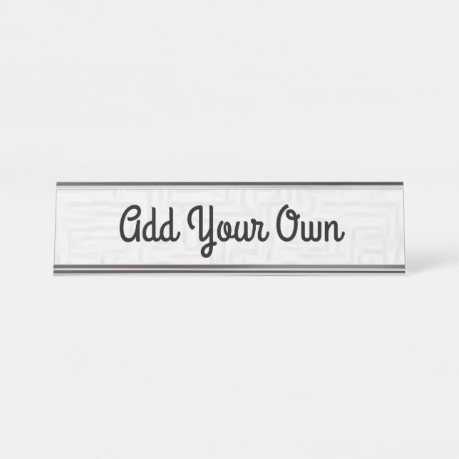 Foto/Design hinzufügen - Namensplatte Schreibtischnamensplakette (Vorderseite )