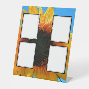 Foto-Display - HAMbyWG - Gelbe Sonnenblume Sockelschild