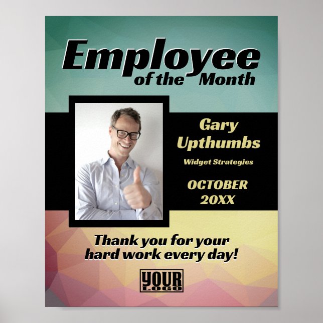 Foto Display Mitarbeiter des Monats oder Download Poster (Vorne)