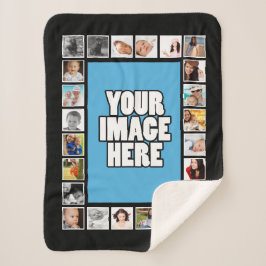 Foto DIY Collage Personalisiert Sherpadecke