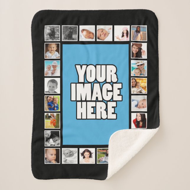 Foto DIY Collage Personalisiert Sherpadecke (Vorderseite)