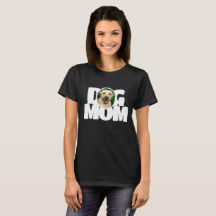Foto Dog Mama Weiße Typografie T-Shirt