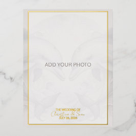 Foto Dolphin Hochzeit Einladung Foil Postkarte