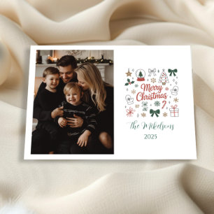 Foto-Doodle-Linienkunst Weihnachten