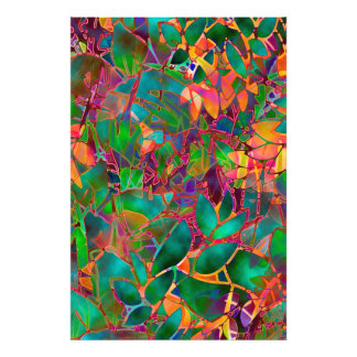 Foto drucken Blumenfaser Abstrakt gestanztes Glas