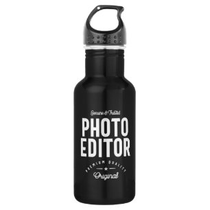 Foto Editor Job Title-Geschenk Edelstahlflasche