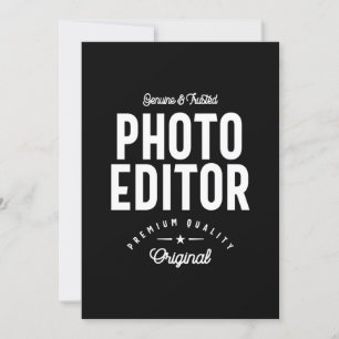 Foto Editor Job Title-Geschenk Einladung
