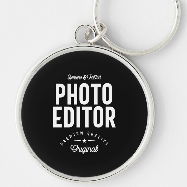 Foto Editor Job Title-Geschenk Schlüsselanhänger (Vorne)