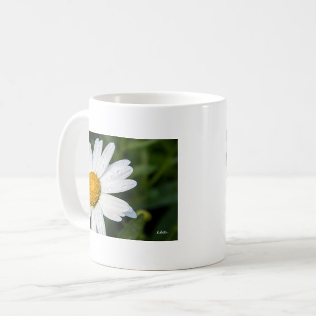 Foto, ein margueritte machen Grün Kaffeetasse (Vorderseite Links)