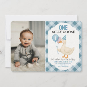 Foto Eine Alberne Gans Erster Geburtstag Einladung
