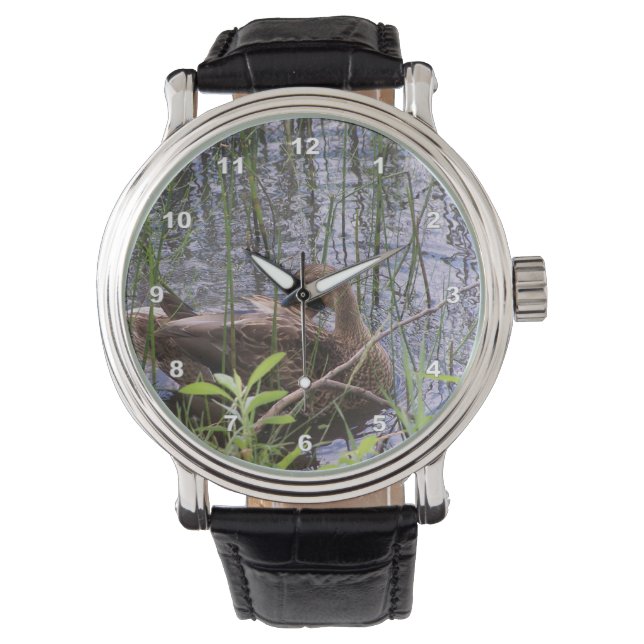 Foto einer Ente Armbanduhr (Vorderseite)