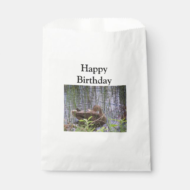 Foto einer Ente Geschenktütchen (Vorderseite)