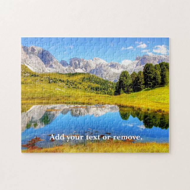 Foto einer landschaftlichen Berglandschaft, Puzzle (Horizontal)