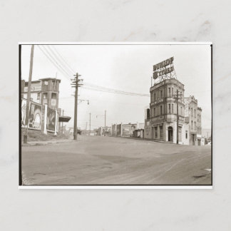 Foto einer Straße im Stil der 1920er Jahre Postkarte