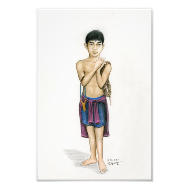 Foto eines Kambodschanischen Jungen von Vannak Ana (Vorne)