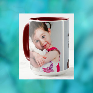 Foto eines Kindes, Freund, Ehepartner, Mutter oder Tasse