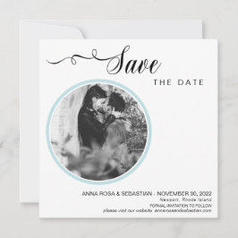 *~* FOTO Einfache Minimale Hochzeit Das Datum spei Save The Date