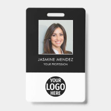 Foto Einfaches Logo Mitarbeiter QR-Code Barcode-ID