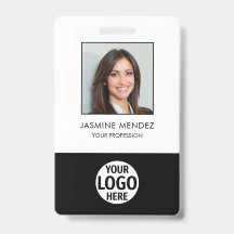 Foto einfaches Logo Mitarbeiter QR-Code Barcode-ID