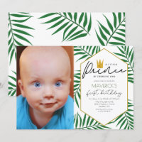 FOTO - Einladung zum 1. Geburtstag Little Prince L