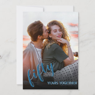 Foto-Einladung zum 50. Hochzeitstag – Für jedes Ja Einladung