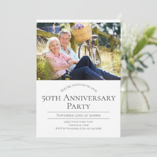 Foto-Einladung zur 50. Hochzeitstag-Feier Einladung