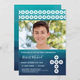 Foto-Einladung zur Bestätigung - Kinderkarte Einladung