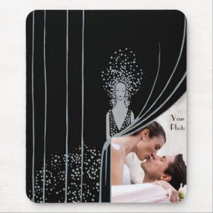 FOTO Einsetzen Curtain Fashion Plate Nouveau Mousepad