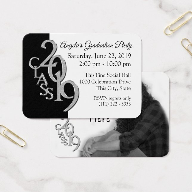 Foto-Einsteckkarte der Graduierungspartei 2019 (Büro)